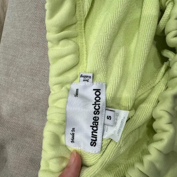 Sundae School Sweatpants Yellow Small - Picture 3 of 3